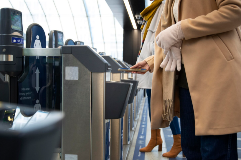 Flap barrier turnstile with sensors preventing tailgating entry