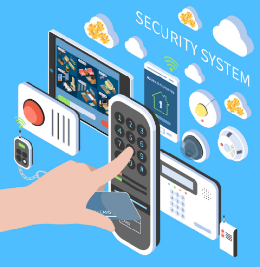Layered security system concept combining biometric, card, and mobile access control technologies
